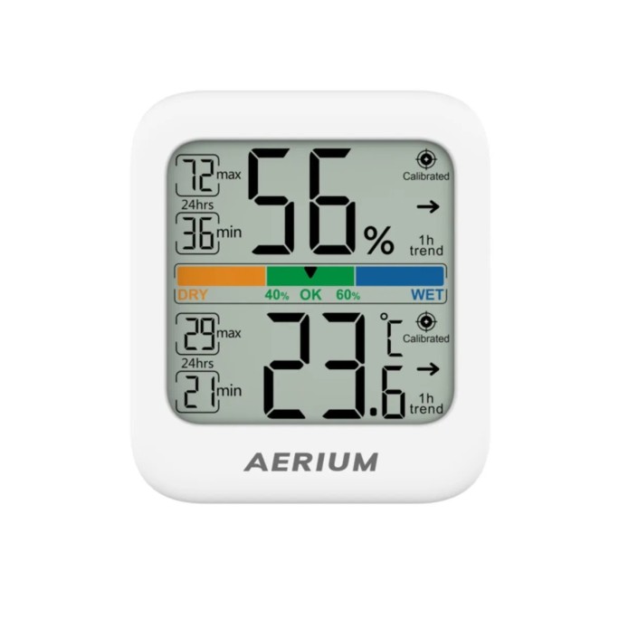 Léghőmérséklet- és páratartalom-mérő AERIUM T33 DUAL Léghőmérséklet- és páratartalom-mérő AERIUM T33 DUAL